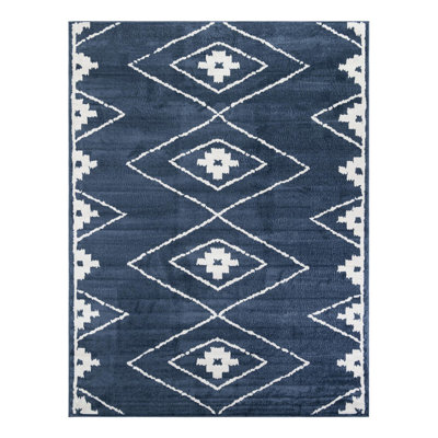 Latitude Run® Vefsna Nikolis Rug Blue