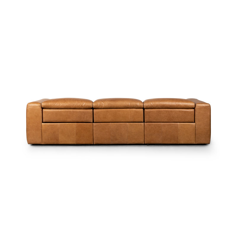 Radley Power Reclining Sofa, Sonoma Butterscotch Genuine Leather
