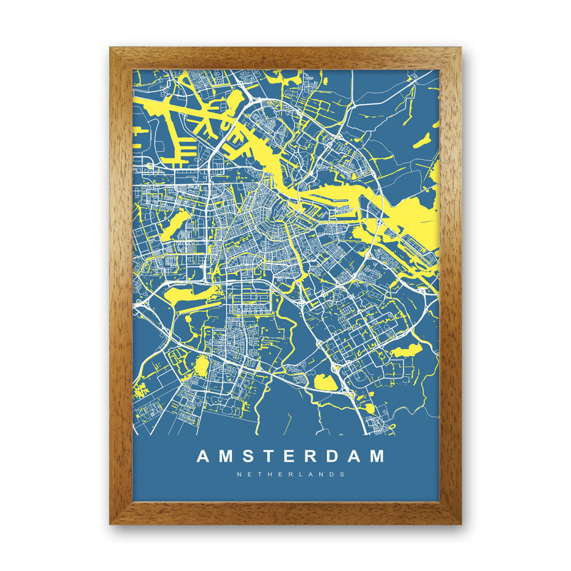 Amsterdam I - Print, Brown Paper, 63cm H x 46cm W x 3cm D