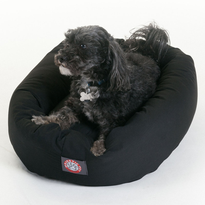 Lit ovale pour animal de compagnie, Bourgogne, Moyen (l 23 po x P 32 po x H 7 po)