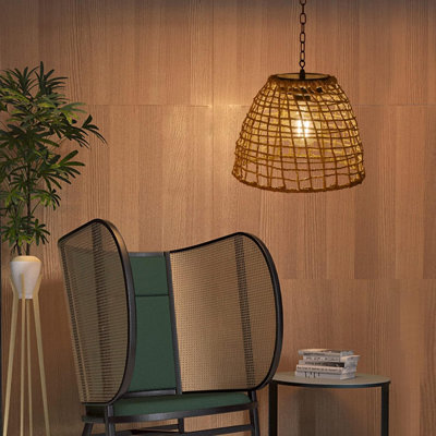 Luminaire suspendu d'extérieur câblé 7,28 po