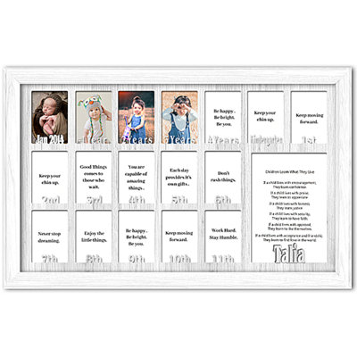 Solid Wood Picture Frame with Mat