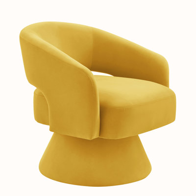 27.5"W Swivel Barrel Chair