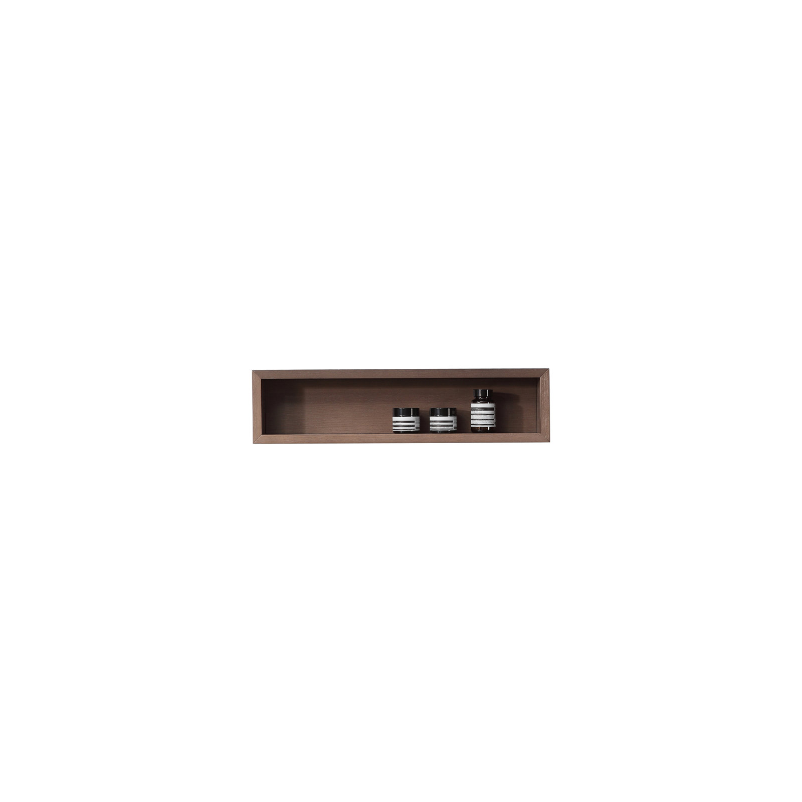 Wall Mounted Bathroom Shelves, Chestnut Oak
