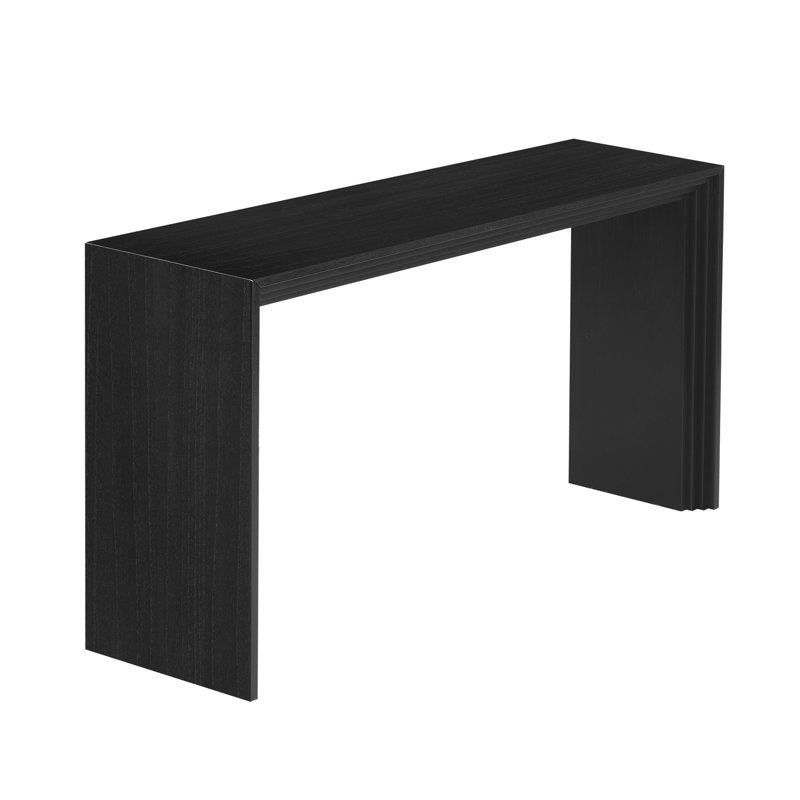 Console moderne en noir pour vestibule - placage, salon, vestibule