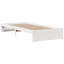 Bed Frame With Headboard Without Mattress White-1900825108