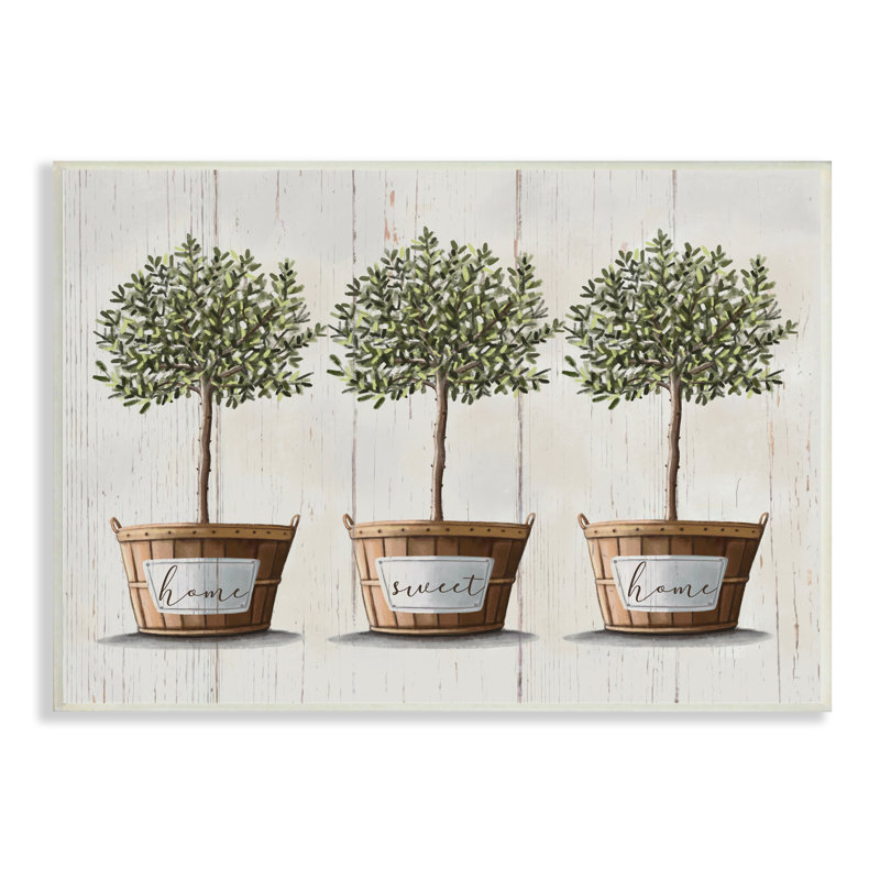 Arbres fruitiers Home Sweet Home - impression, Plaque murale, H 10 po x l 15 po