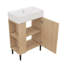 Petit meuble-lavabo avec lavabo simple en céramique-414888837
