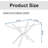 47.2" Rectangular Tempered Glass Dining Table with Metal Legs, Silver/Clear-988198628