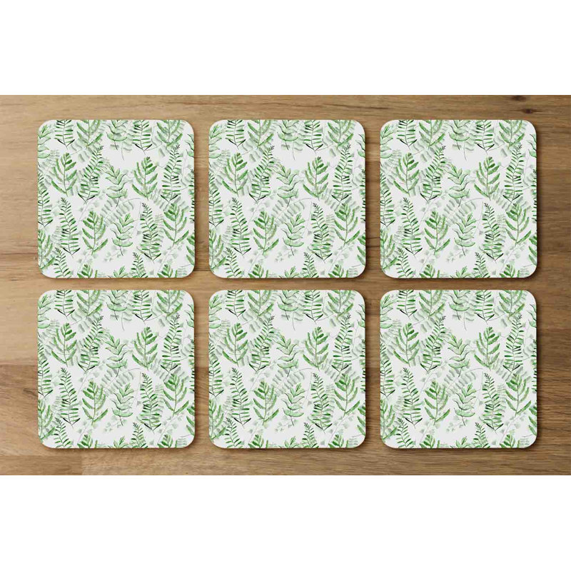 Bijal Square 6 Piece Coaster Set