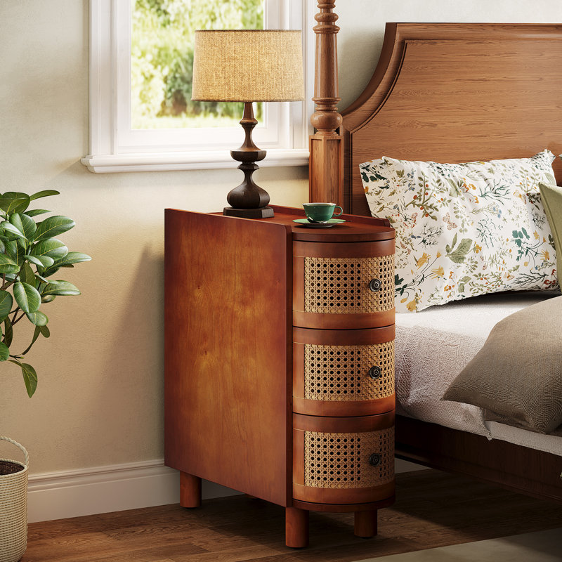 Solid Wood End Table, Walnut