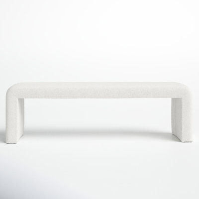 Axle Polyester Blend Upholstered Bench