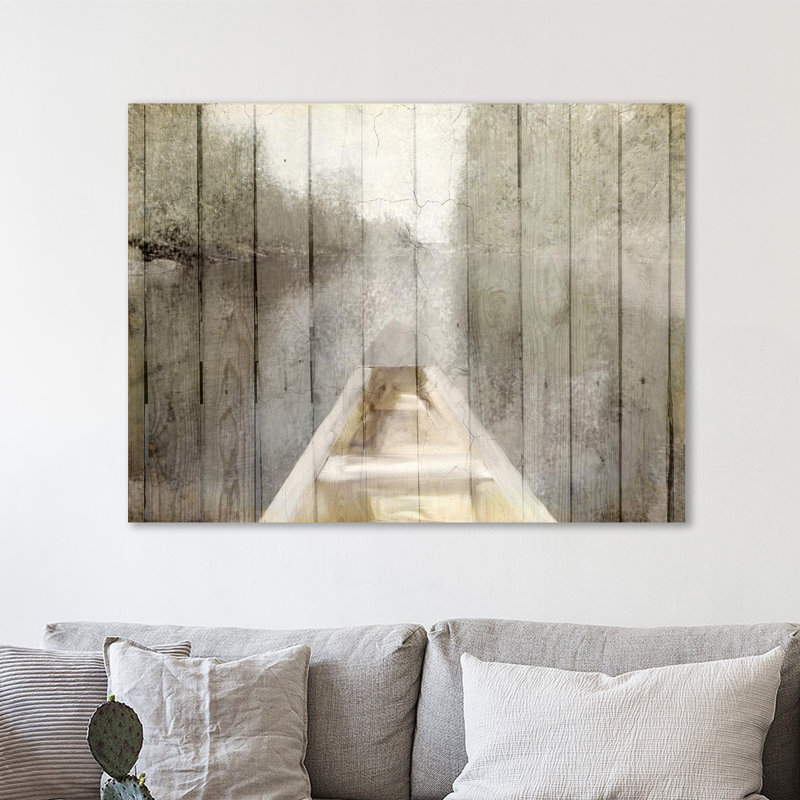 Canoe Tip by Kimberly Allen - Wrapped Canvas Painting, 38 cm H x 51 cm W x 4 cm D