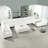 Zijun Convertible 13 Seater U-Shaped Modular Linen Sofa Sectional with 6 Ottoman for Living Room-2117133934