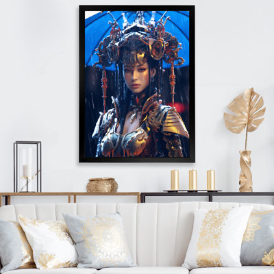 " Cyberpunk Goddess Futuristic Portrait "