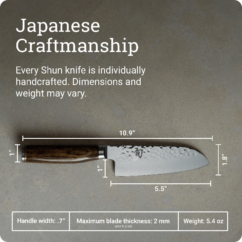 Couteau Shun Premier Santoku, 5,5 po
