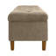 Banc de rangement à couvercle rabattable rembourré-95163478