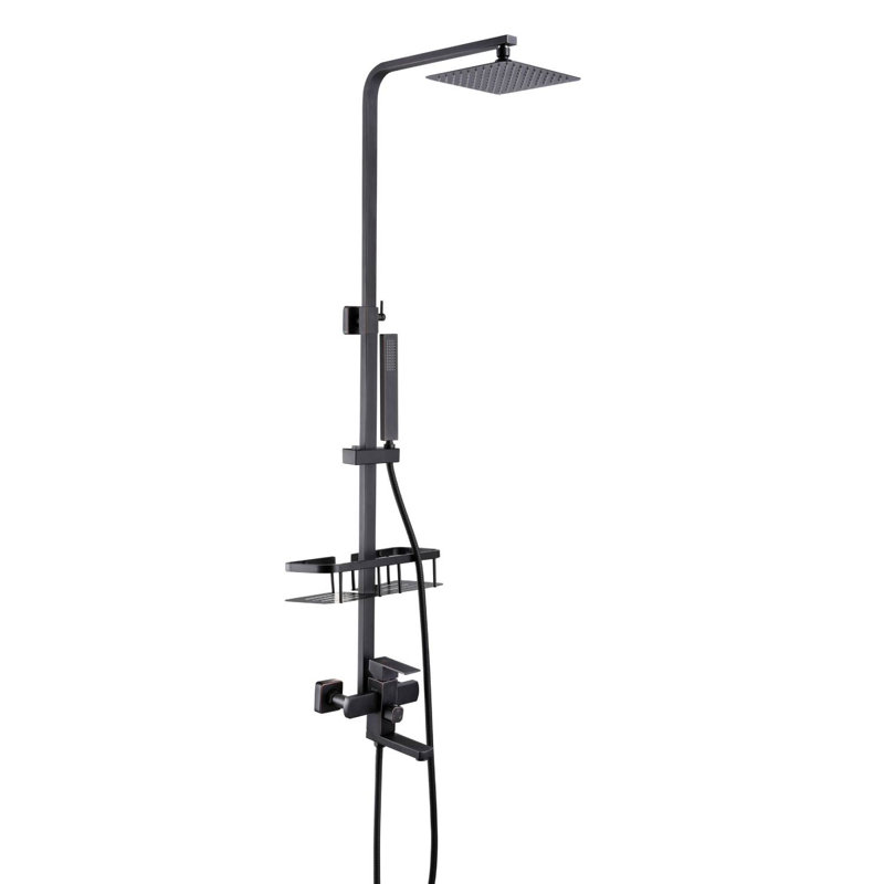 Système de douche complet à pression équilibrée avec valve brute
