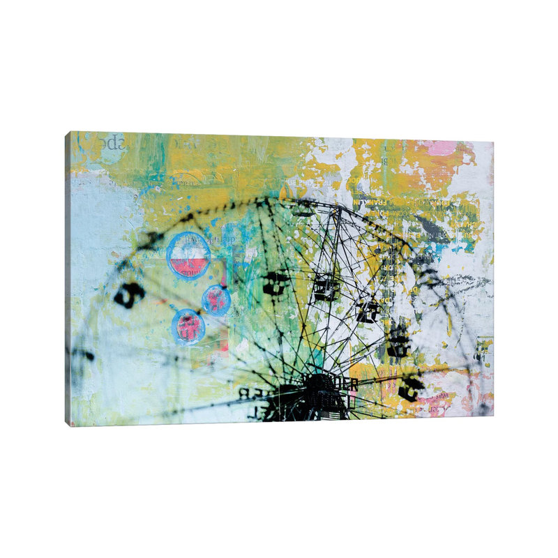 Wonder Wheel 1 Piece Wrapped Canvas Painting, 101.6 cm H x 66.04 cm W x 3.175 cm D
