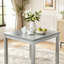 Table carrée à hauteur de comptoir 34,5 pouces avec détails en cristal-796018031