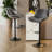 Nalupatio Swivel Upholstered Adjustable Height Counter Stool with Metal Frame-1606541407