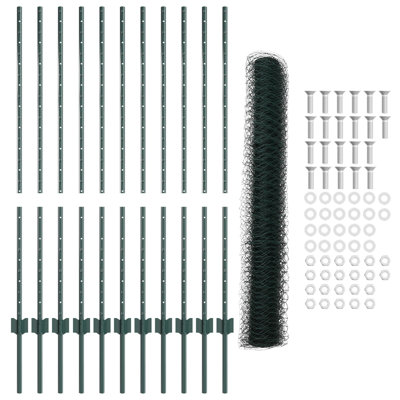 120cm H x 2500cm W Metal Border Fencing
