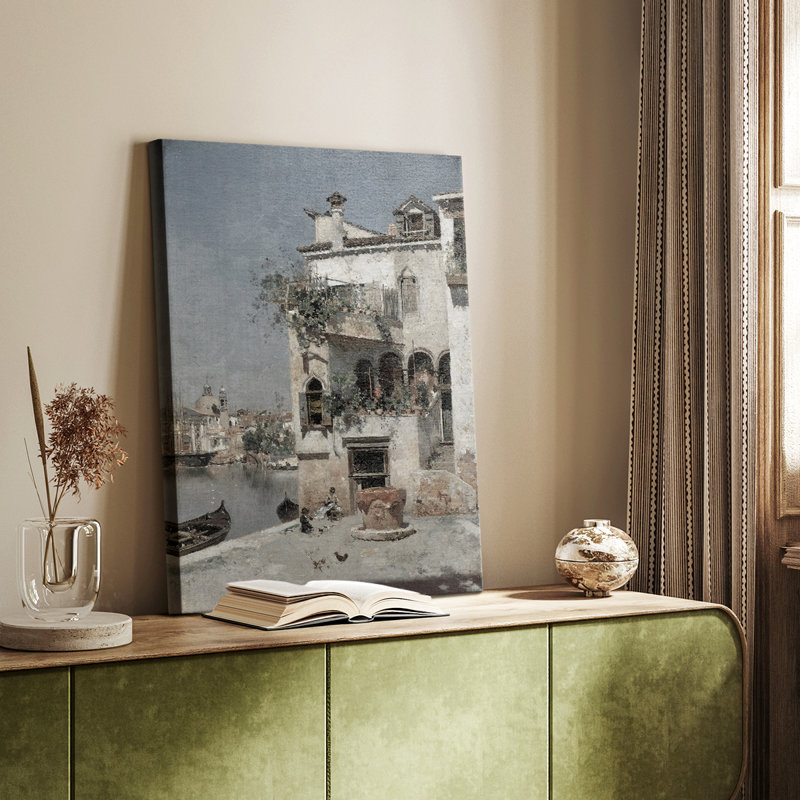 Paysage rétro CLVI - galerie Cavas, H 48 po x l 32 po