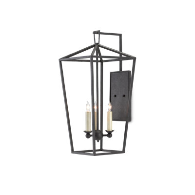 Denison Wrought Iron Candle Wall Light