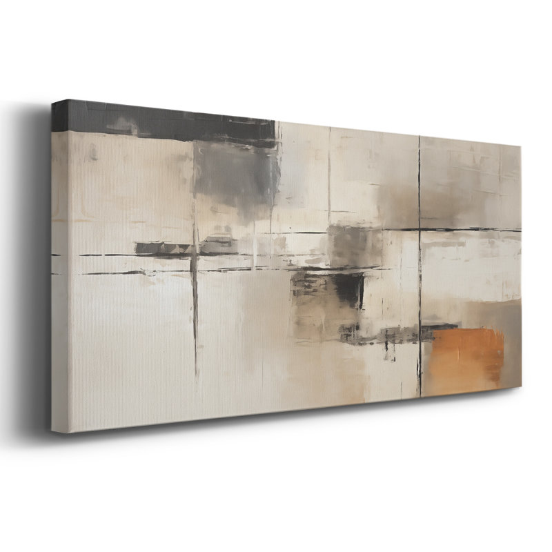 Abstract Series 3 #XCV-Wide Gallery Wrapped Canvas, 12" H x 30" W
