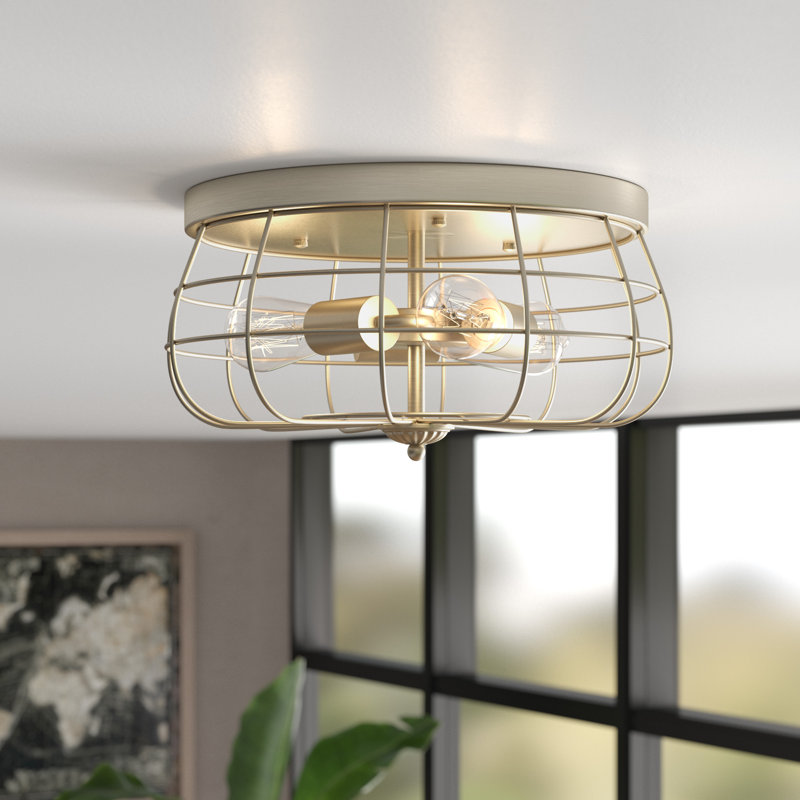 Keaisa Flush Mount, Brushed Nickel