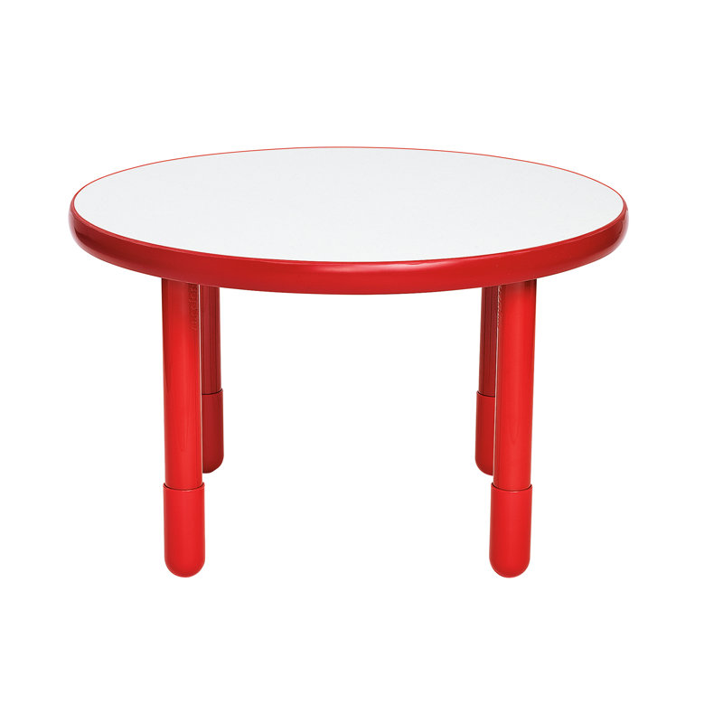BASELINE 36"Dia Round Table, Candy Apple Red, 22" H x 36" L x 36" W