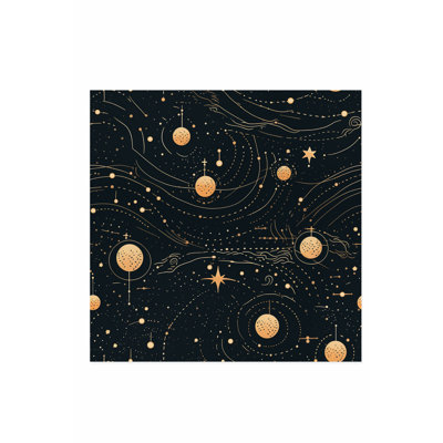 Astronomie et espace, motif d'étoiles, impression d'art moderne sans cadre