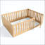 Lit double sur pied en bois massif avec porte Montessori-1128445981-1128445987