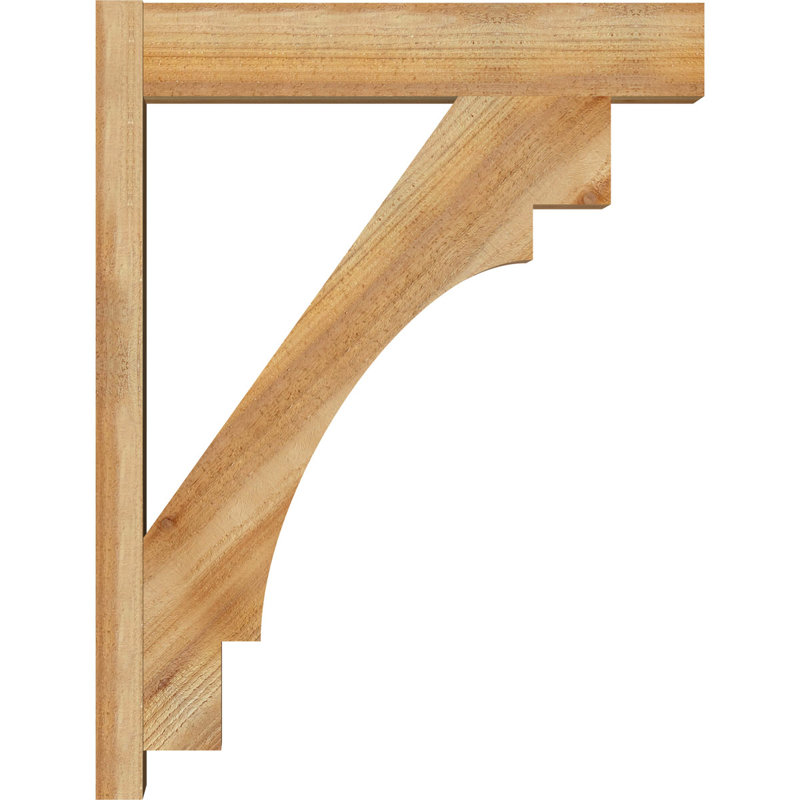 Persienne en bois Merced Block Rustic Timber, 6" W Douglas Fir (Rough Sawn), 26" D x 34" H