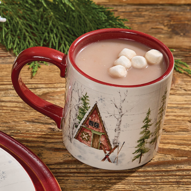  Ensemble de 4 tasses Snowflake Lodge