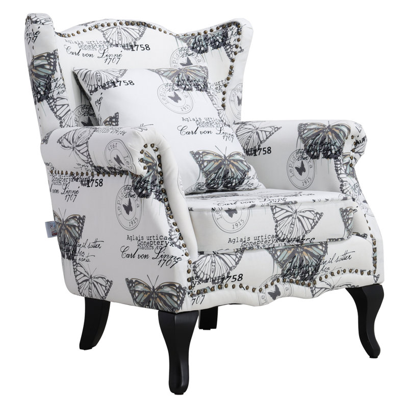 Colyn Upholstered Wingback Chair