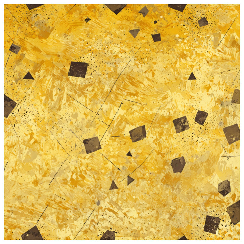 Yellow Geometric Abstract Double Sided Throw Pillows, 26 x 26 inches