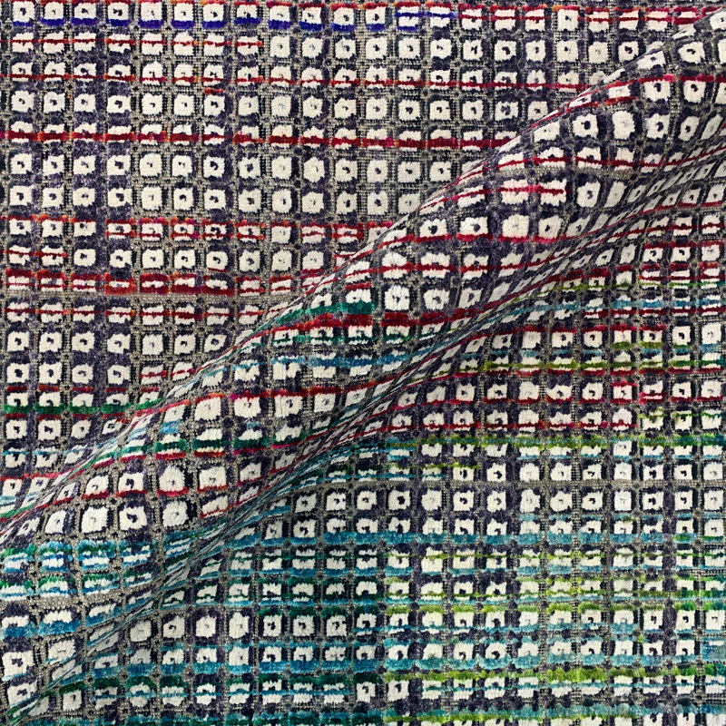 Plaid Area Rug, Rectangle 8' x 10'