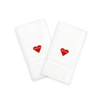 I Love You Turkish Cotton Hand Towel