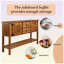 Console en bois massif 48 po Eucptus-2102669394