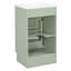 Meuble-lavabo simple 18 po avec comptoir en céramique