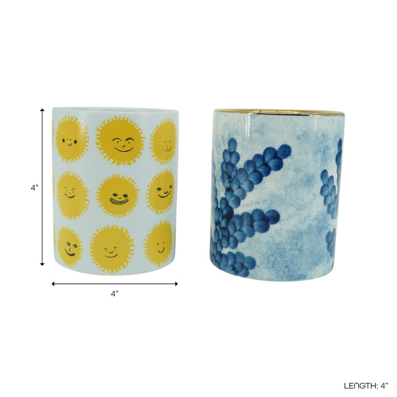 Accessoire de rangement décoratif Coral and Sunshine Smile