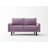 Anacapa 58" Velvet Round Arm Sofa Loveseat-928931773