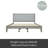 Solid Wood Platform Upholstered Headboard Bed