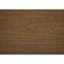 Table de chevet en bois brun avec glissières à roulement et tablette inférieure ouverte