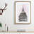 St. Paul's Cathedral Sketch in Abstract - Picture Frame Drawing Print-55730014-55730015
