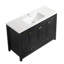 Ensemble de meuble-lavabo avec lavabo en résine, 4 portes à fermeture douce et 2 tiroirs-129240306
