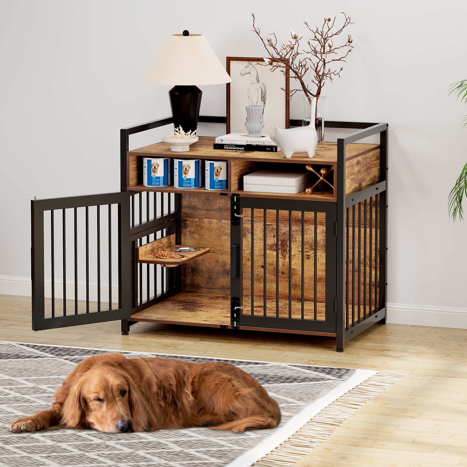 Tucker Murphy Pet™ Large Dog Crate Furniture, 41inch Furniture Dog ...