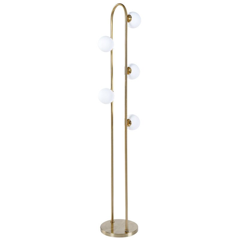 Lampe sur pied Artema avec globe blanc