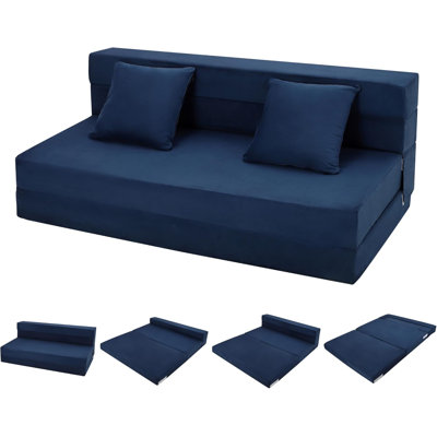 Canapé-lit pliant avec coussins, canapé-lit convertible, canapé de futon moderne